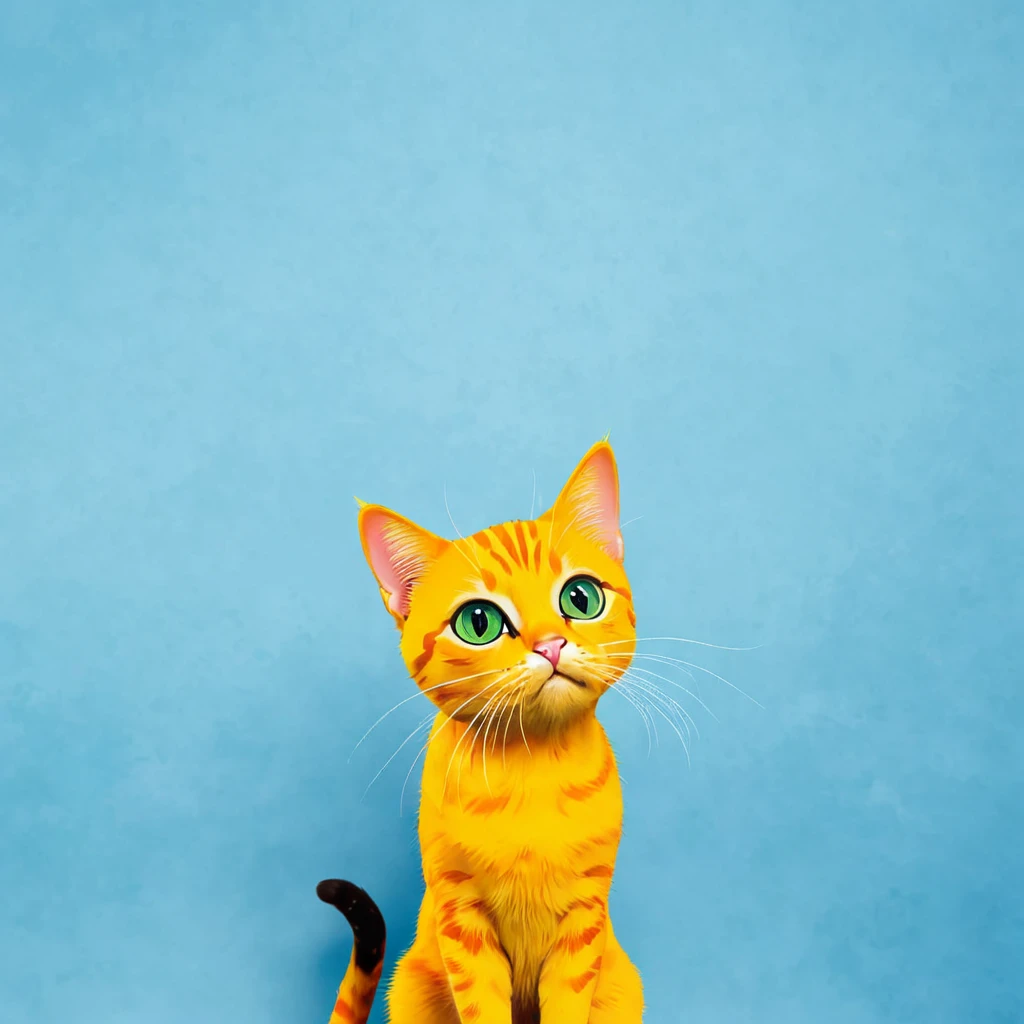 realistic, cat