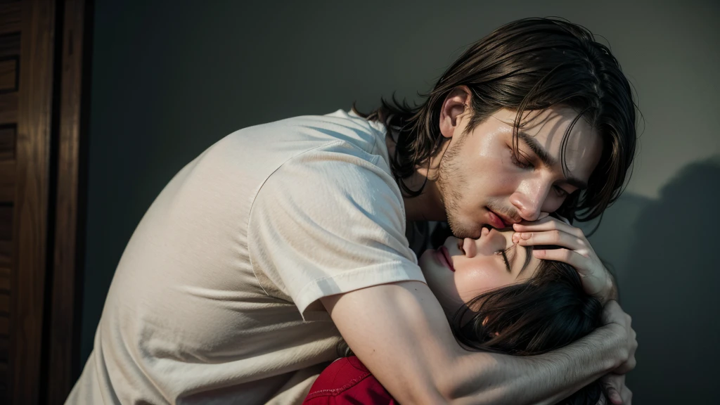 Image of a man hugging Jesus