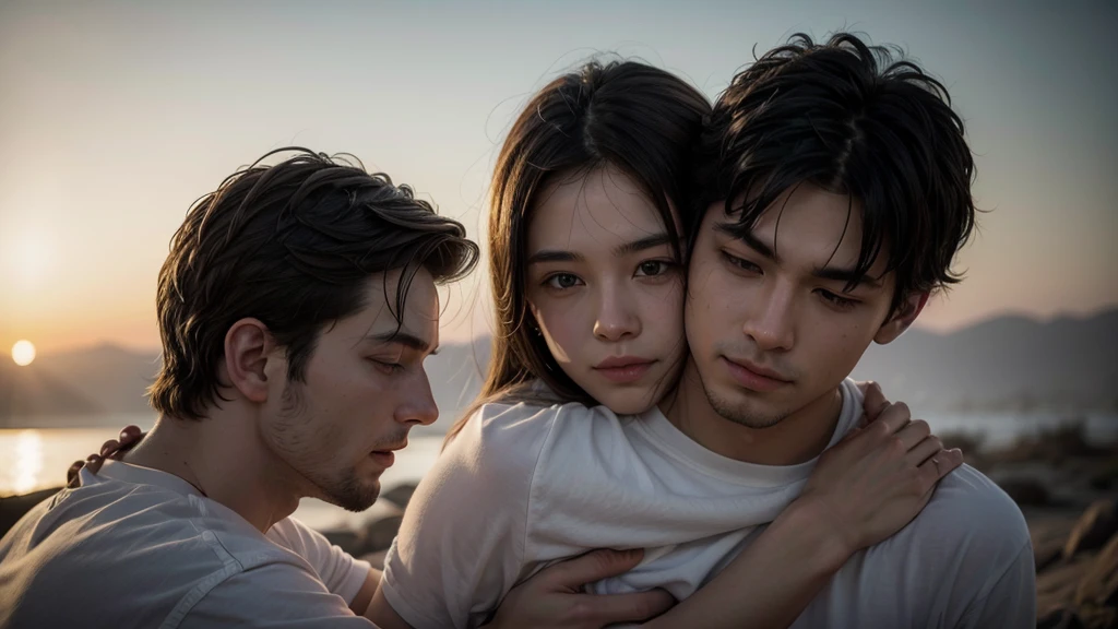 Image of a man hugging Jesus