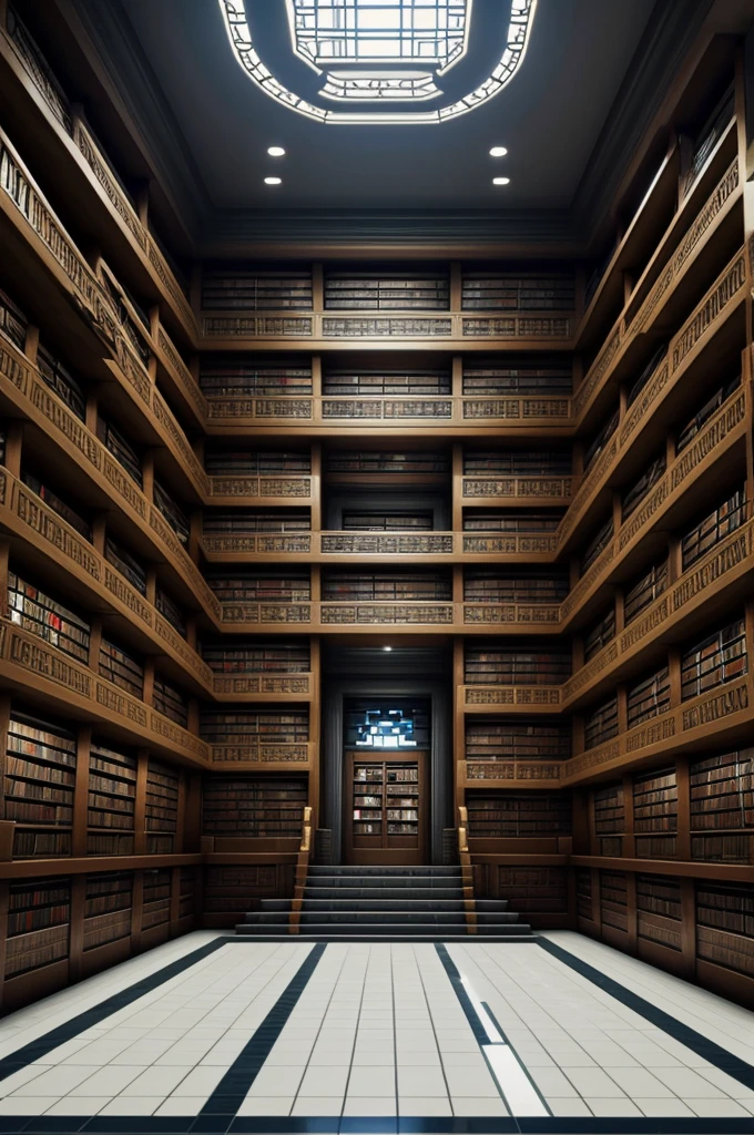 Library in Minecraft with Weeping Obsidian 