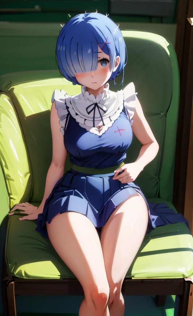 M-shaped legs、M-shaped legs、Spread your legs、open legs,、Lift up your skirt、classroom、On a chair、Showing panties、Blushing、I can see her panties、Pull up your skirt、Blushing、Blue Hair