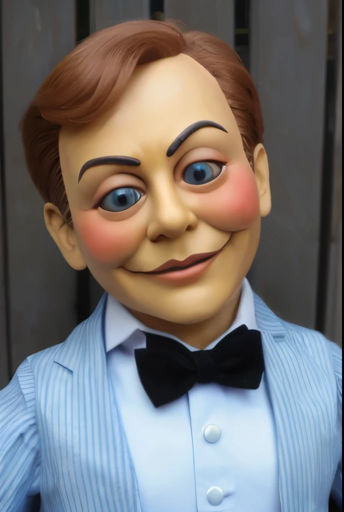 (La marionnette d'ombre," horreur, ventriloque en porcelaine, chemise rouge