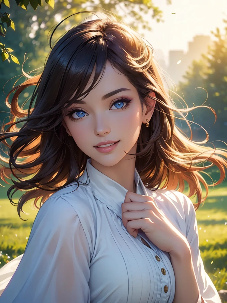 (Best quality,ultra detailed,Photorealistic:1.37),bright and rich colors,studio lighting,playful facial expression,stylish makeup,Flemish,hair fluttering in the wind,inviting eyes,glossy lips,sexy pose, I smile confidently and seductively,posing for a professional photo shoot,shallow depth of field,highlighting the main subject,soft natural light,Creating a dreamy and magical atmosphere.