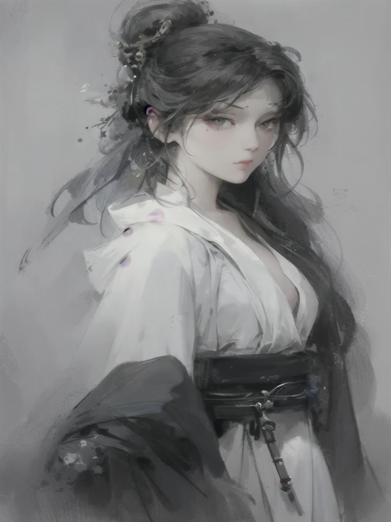 a close up of a woman with white hair and a white mask, beautiful character painting, guweiz, artwork in the style of guweiz, white haired deity, by Yang J, epic exquisite character art, stunning character art, by Fan Qi, by Wuzhun Shifan, guweiz on pixiv artstation