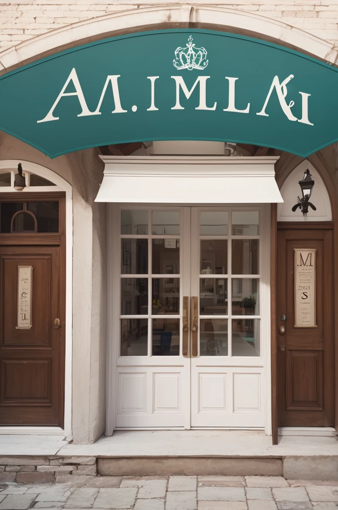 a logo for a gift shop with the initials M and L