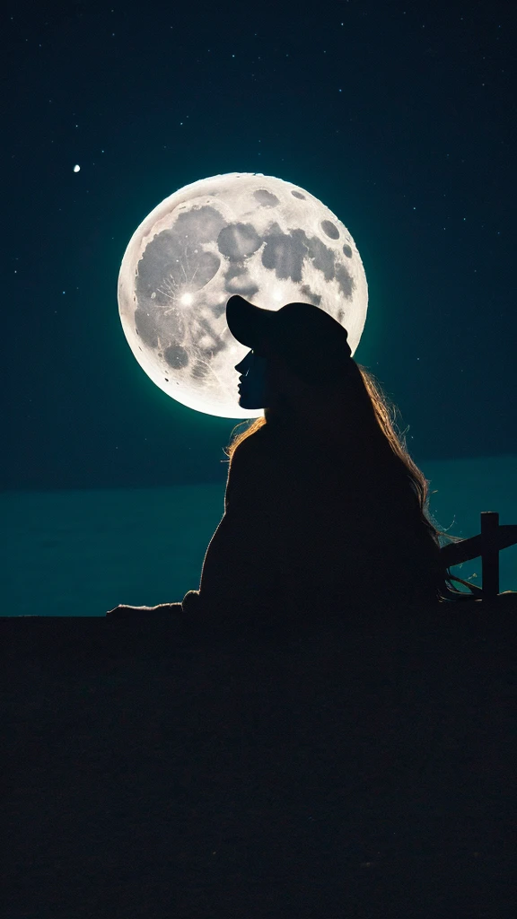 High quality, high resolution fantasy　Colorful moon illuminated by light