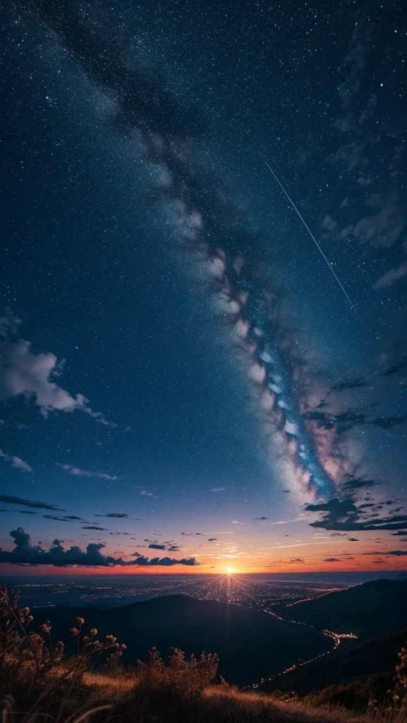 beautiful cute sky scenery, Night Scenery