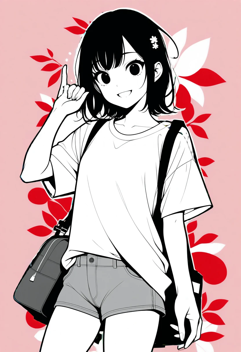 red background