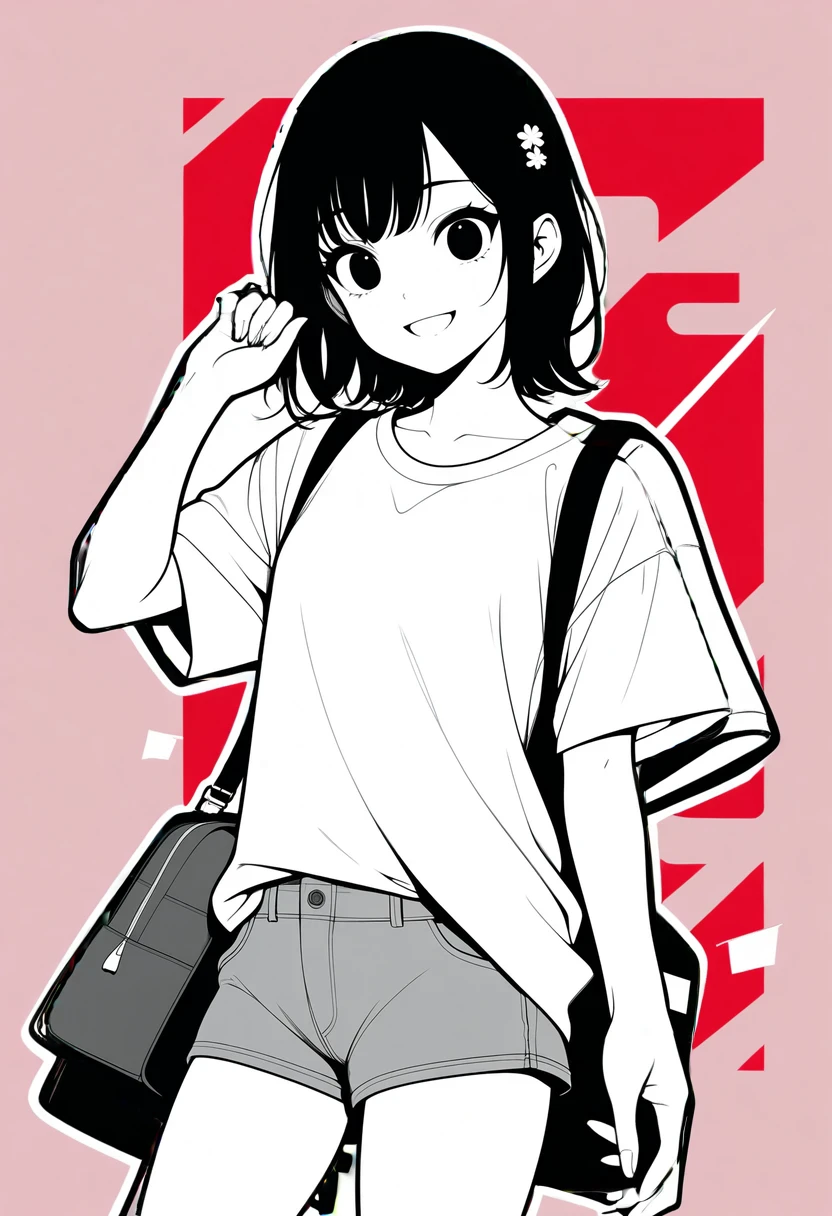 red background
