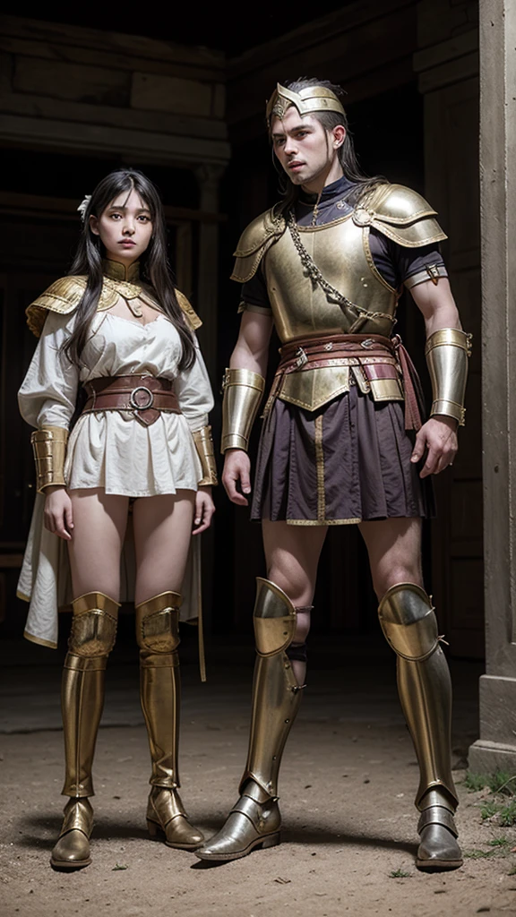 Roman soldiers with their period armor