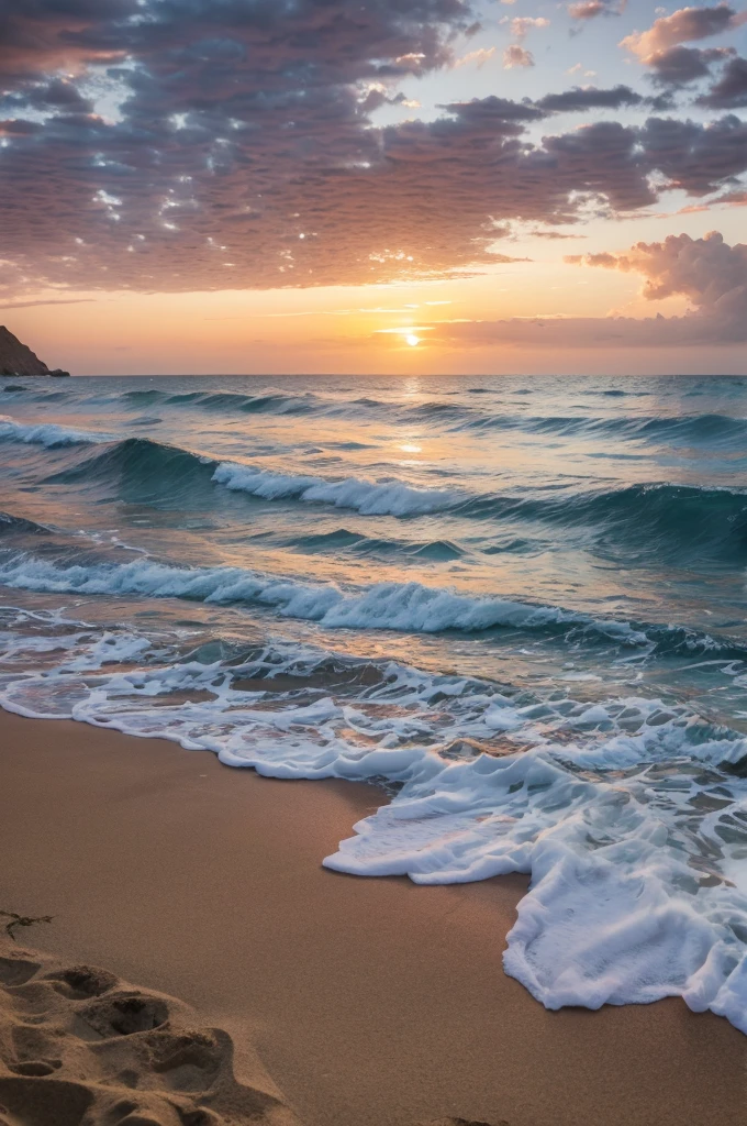 Beach with sunset SANTA MARTA COLOMBIA