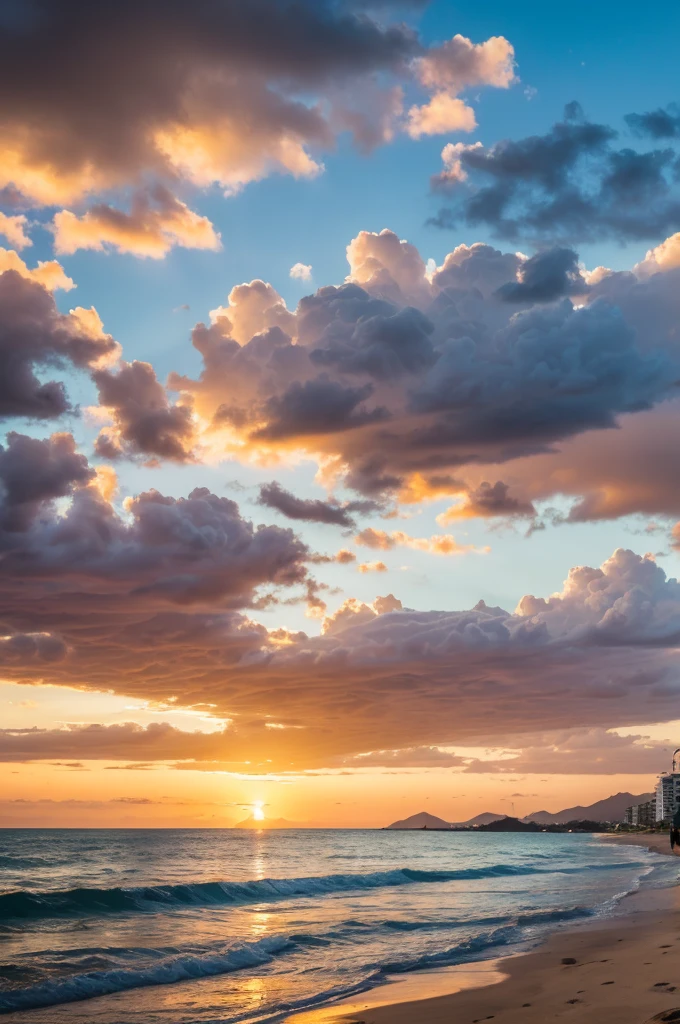 Beach with sunset SANTA MARTA COLOMBIA