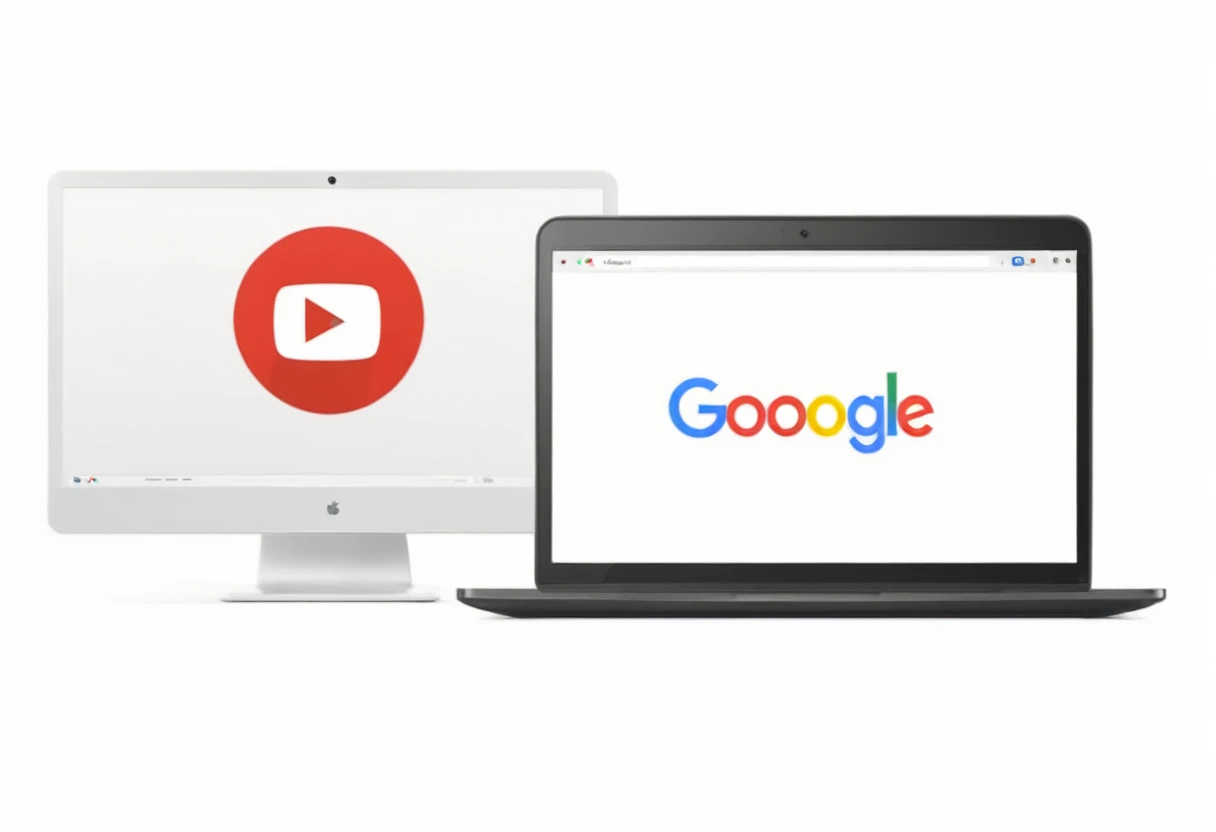 Google with the YouTube logo