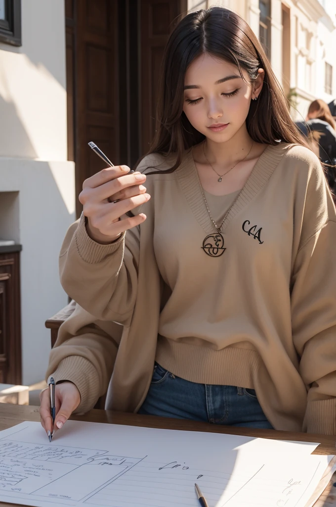 create a signature with the initials "ca"
