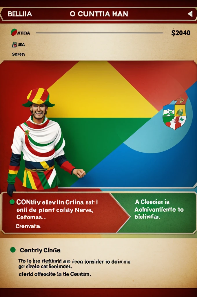 Create the country of Bolivia in the form of countryhumans