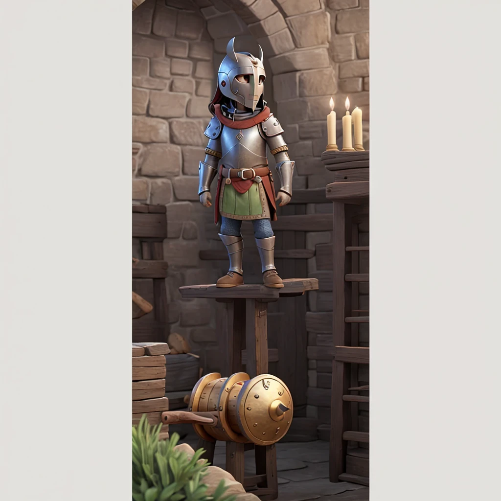 Medieval knight tibia game style
