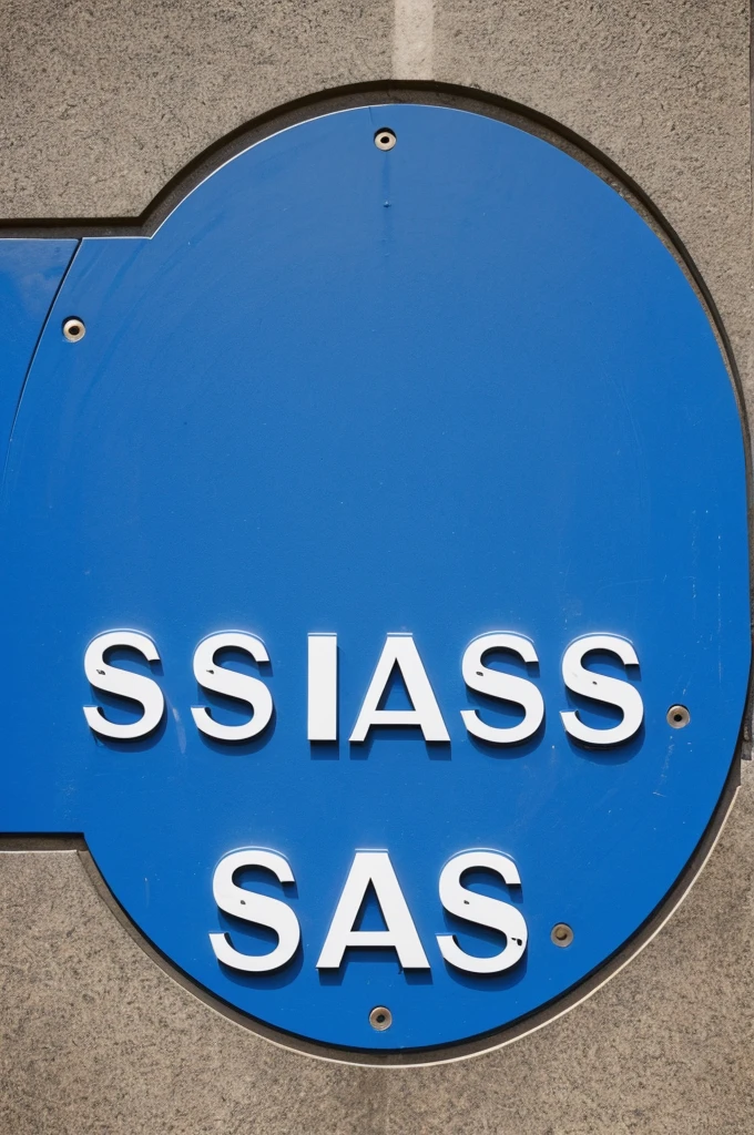 Create a image with the word S.A.S in the middle