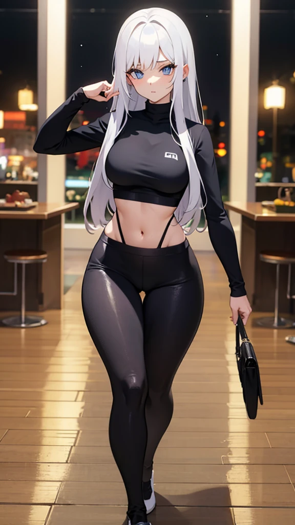 Anime style, Sexy Ukrainian woman in leggings [thigh gap]  16k
