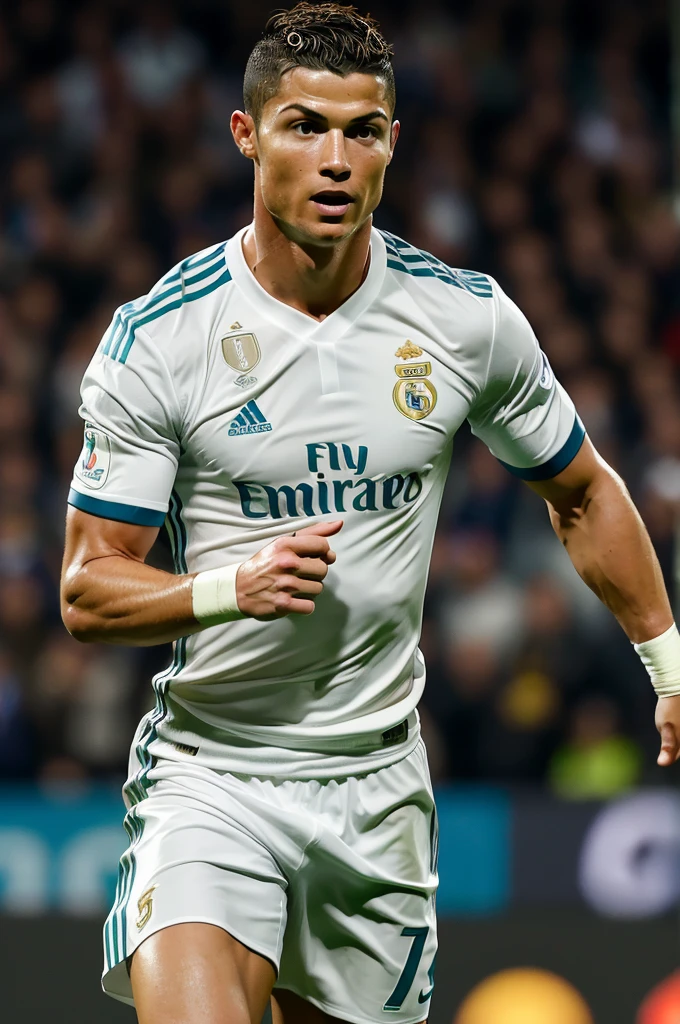Cristiano Ronaldo , football player, ((best quality)), (ultra realistic), (best lighting), man
