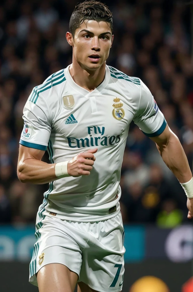 Cristiano Ronaldo , football player, ((best quality)), (ultra realistic), (best lighting), man