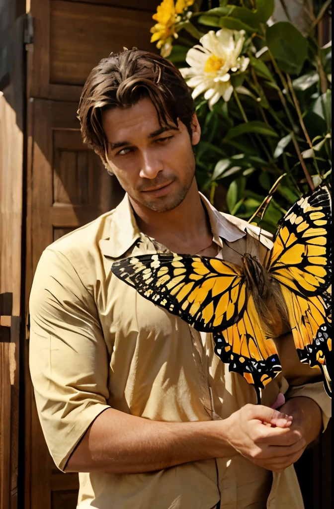 oudain, a golden butterfly landed on his shoulder and spoke to him : "Welcome, Elise. Only a pure and passionate soul like yours can enter here.