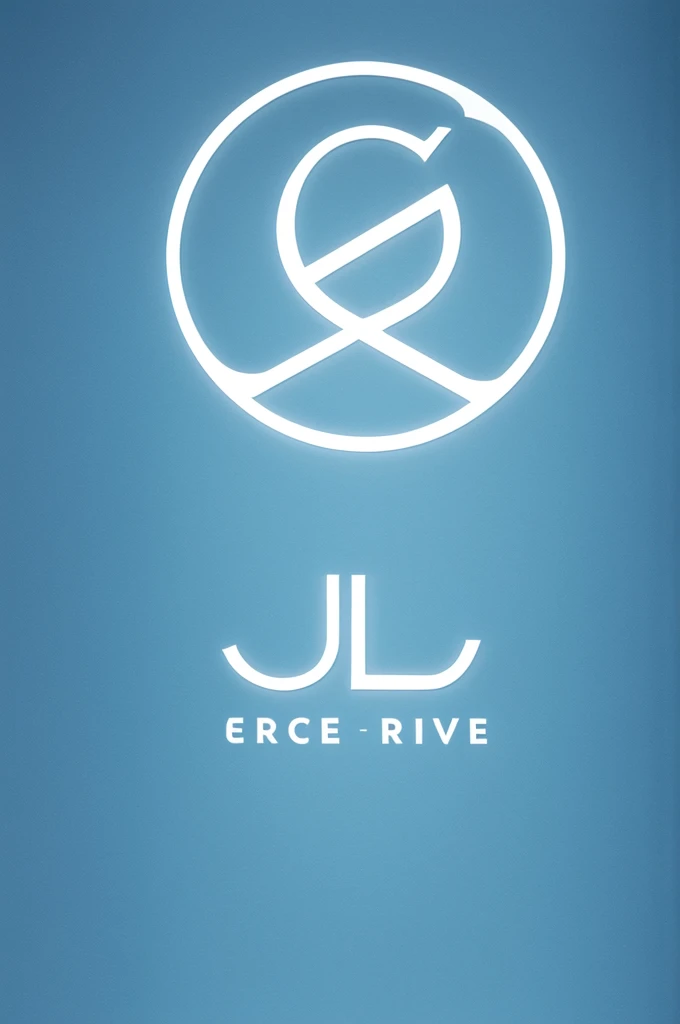 Cres ul logo with the word (active essence) very creative light blue color