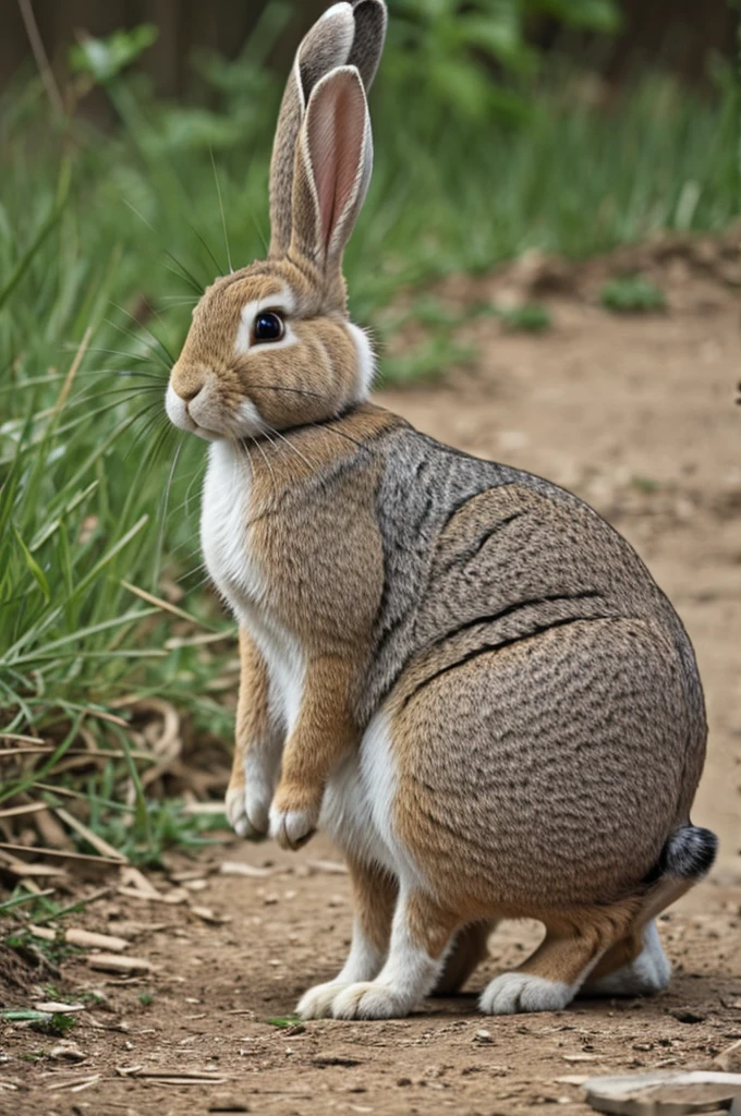 Rabbit fucking another rabbit