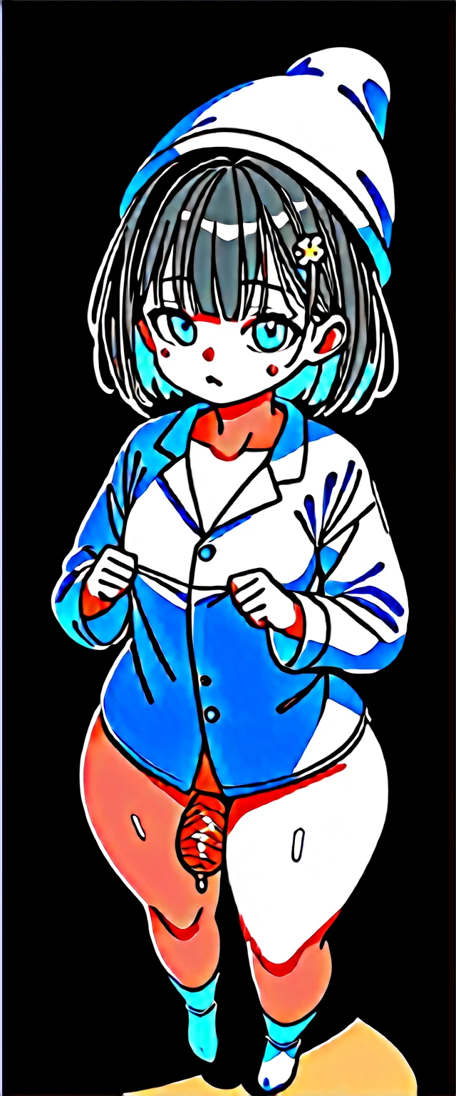 (masterpiece), (best quality), ((ultra-detailed)), (high resolution), (an extremely delicate and beautiful, super fine illustration), official art, BREAK (1girl), (:1.6), (tiny girl:1.6), (8yo)lat chest:1.4), Plump, (Thick thighs:1.8), (big ass:1.5erect nippHuge alarge nipples, nipples:1.4),nipples, oily sEAK droopy eyeerald es, (bad mood:1.5), (clear face:1.5), (half closed eyes:1.4), BREAK (bob cut:1.3), tired hair, messy hair, Black hair color, girl wearing round black glasses, (Heart-shaped hairpin:1.1), BREAK [[open mouth]], (pajamas:1.3), (white socks:1.5), BREAK NSFW, 1man, (tall man:1.5), (smegma:1.8), huge penis, squatting, spread legs, (licking testicle:1.2),ticle sucking:1.2)eat:1.3), steam, humid, BREAK (messy room:1.8),AK (dynamic angle:1.4),
