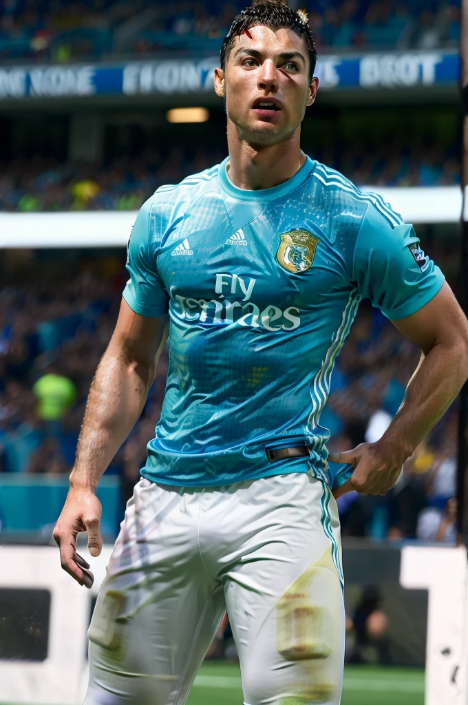 Cristiano Ronaldo , football player, (((best quality))), (ultra realistic), (best lighting), man