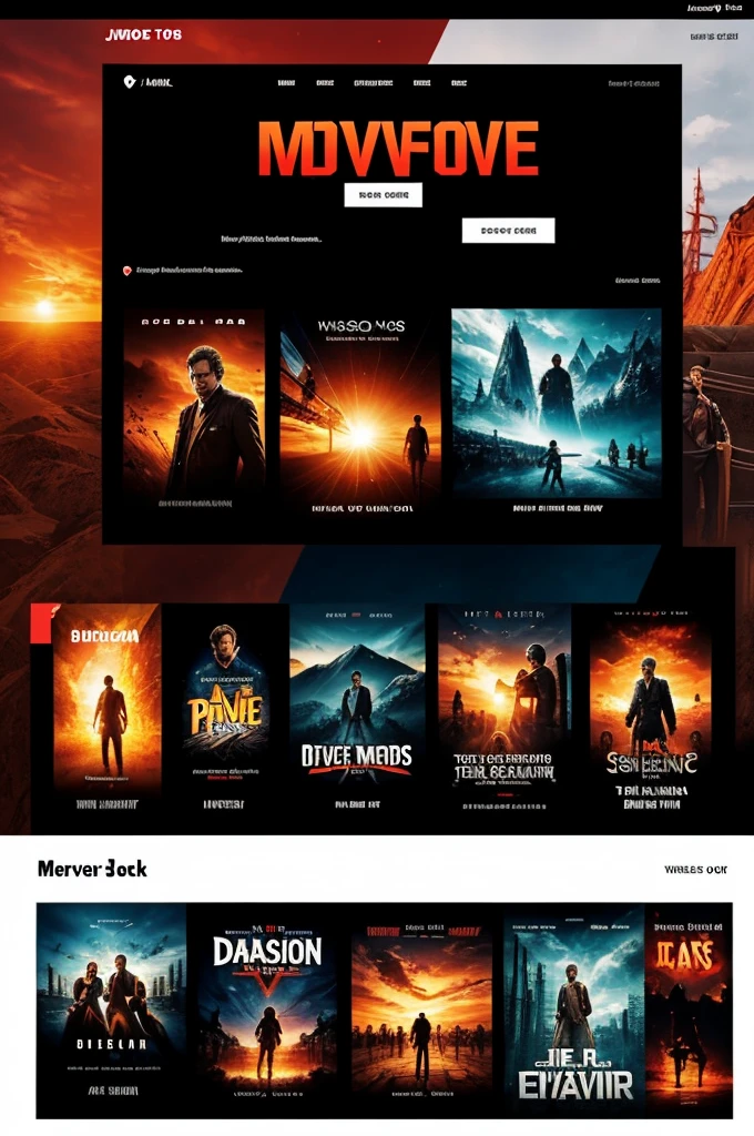 Create an image for a movie page called movie+jos with background from the best streaming platforms 