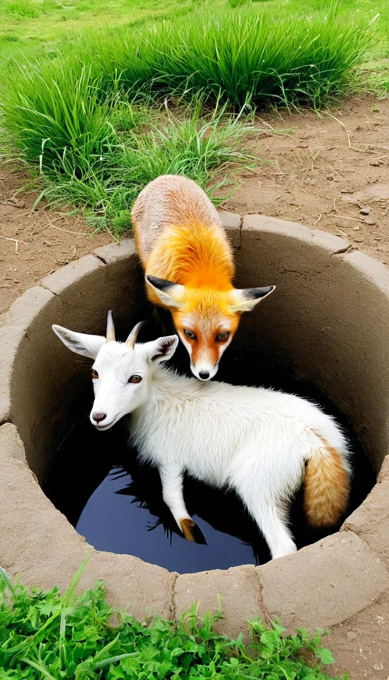 The Fox and the Goat in the Well
A fox stumbled and fell into a well,No matter how hard he struggled, he couldn't climb up.,Just stay there。The goat felt very thirsty.,Come to this well,Saw the fox in the well,So he asked him if the well water tasted good.?The fox felt that the opportunity had come.,Secretly happy,Calm down now,Praise the well water highly for its good taste,It is said that this water is the best spring in the world.,Sweet and refreshing,And urged the goat to come down quickly,Drink with him。The goat who only wanted to drink water believed it,He jumped down without thinking.,When he finished drinking,He had to discuss with the fox how to get up the well.。The Fox is prepared,He said cunningly:“I have a way。You hold on to the wall with your front feet,Straighten the corners again.,I jumped into the well from your back,Pull you up again,We'll all be saved.。The goat agreed to his proposal.,The fox stepped on his hind foot,Jump on his back,Then jump hard from the corner,Jumped out of the well。After the fox went up,Prepare to escape alone。The goat accused the fox of breaking his promise。The fox turned around and said to the goat:"Hey,friend,If your mind is as perfect as your beard,You won't jump blindly before you see the exit.。”
This story explains,A smart person should think about the consequences of things in advance.,Then do it。