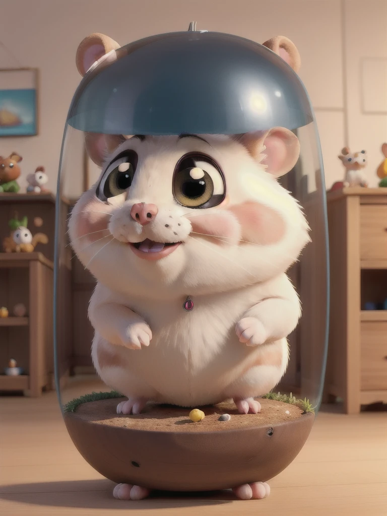 An ultra-detailed, high resolution (4K, 8K) masterpiece prompt with a cute hamster as the main theme. The hamster should be adorable, detailed features, including your eyes, nase, and lips. The prompt should focus on capturing the hamster&#39;s cuteness and charm, emphasizing its fluffy fur, Tiny paws, and twitching nase. The overall image should have bright colors and a soft lighting effect to enhance the cute and lively atmosphere.

The prompt must exclude any background, so the hamster stands out as the sole focus of the image. Colors should be vibrant and attractive, creating a lively and happy atmosphere. Portrait style should be used to emphasize the hamster&#39;s personality and charm. The image must be realistic and photorealistic, portraying the hamster in a realistic way.

Be sure to add subtle details, like a hamster&#39;s whiskers, round ears, and expressive eyes to enhance her cuteness. The painting should have a sense of depth and texture, with every strand of fur and whiskers delicately rendered in ultra-detailed fashion.

Remember to prioritize high image quality and resolution, creating a masterpiece that shows the adorable charm of the cute hamster.
