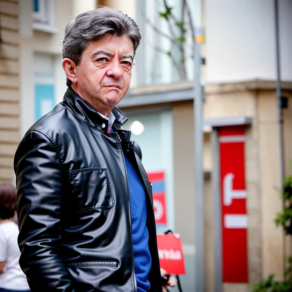 Jean luc melenchon, drip jacket