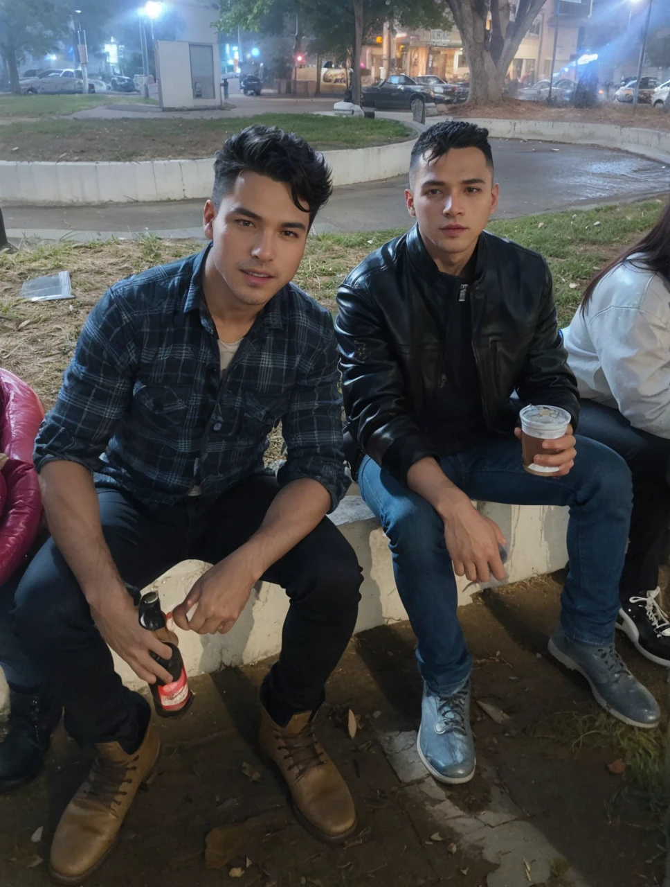 cawboy, leather jacket, cowboy boot