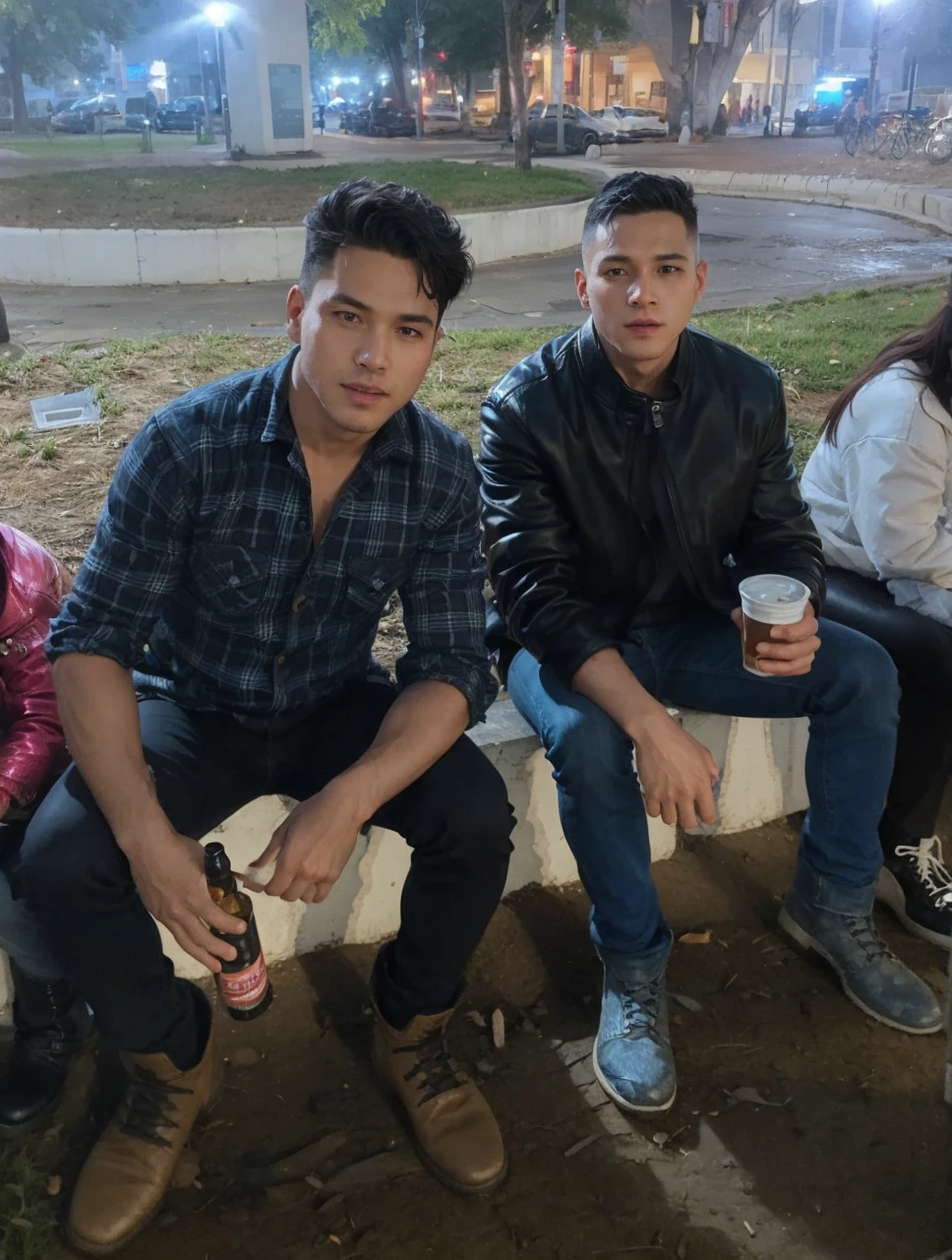 cawboy, leather jacket, cowboy boot 