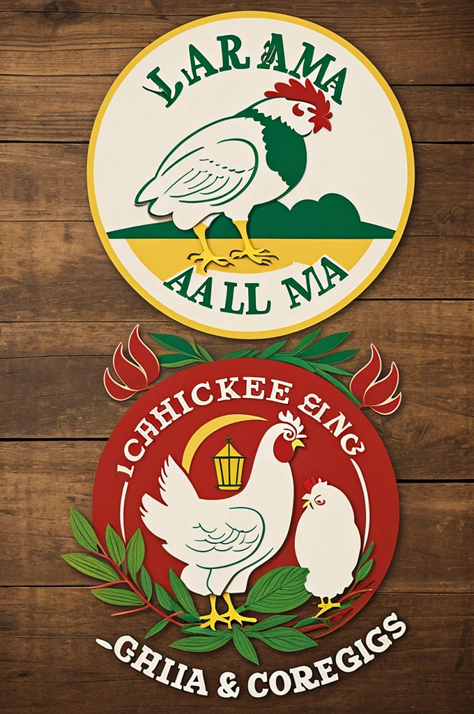 Logo for a chicken and egg company named Villa La Farma. 