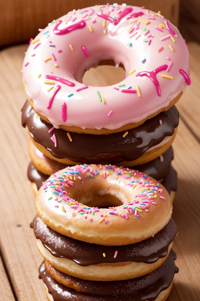 Make a logo for a donut company, the company name is Sweet Temptation 