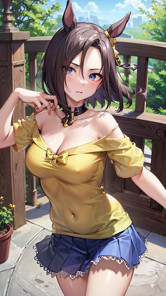 (((masterpiece))),(((High resolution)))、(((perfect face)))、(((Air Groove)))、15 years old, (((off shoulder, ))), Plump, top quality eyes, detailed texture, look at the camera, big tits, ((high resolution face))
