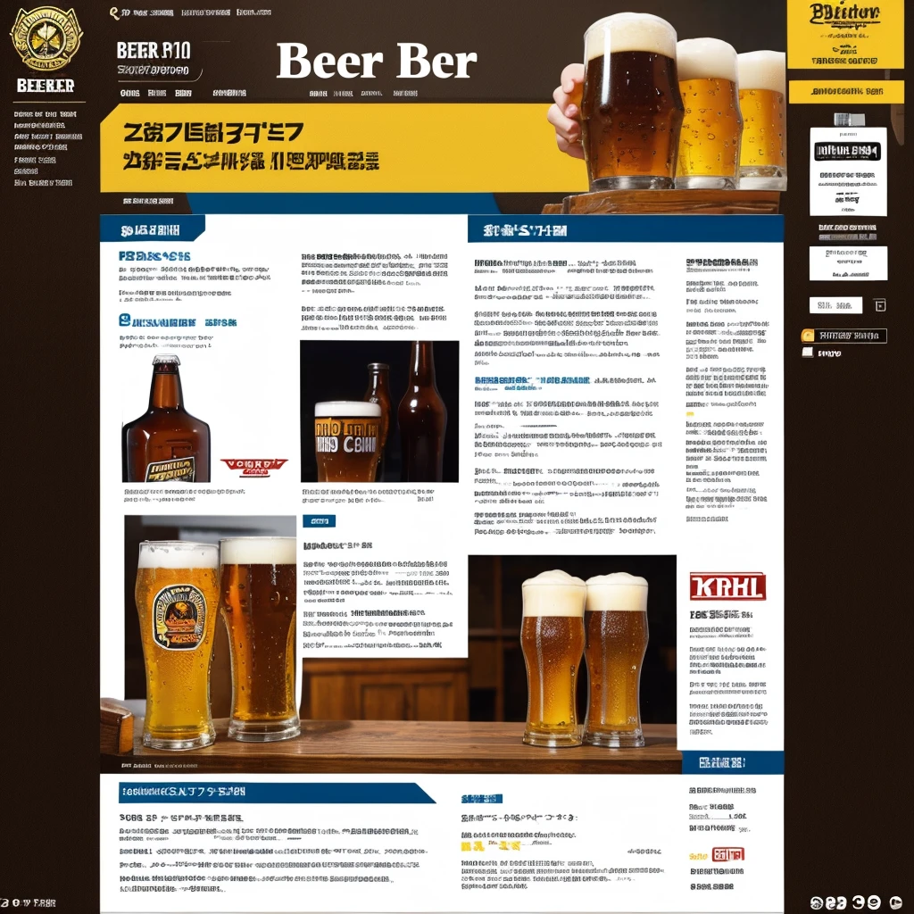 Beer promotion flyer
