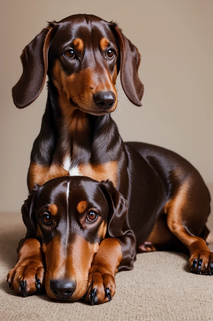Brown Dachshund dog
