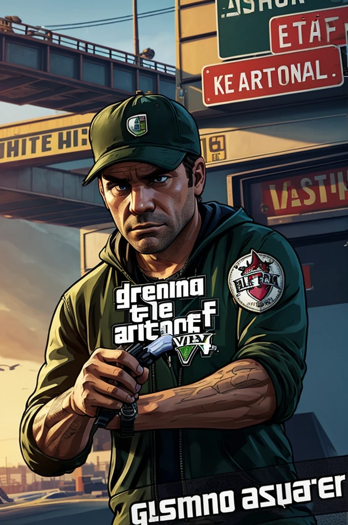 Image that has the letters GSF with a style based on the game GTA V Ñ