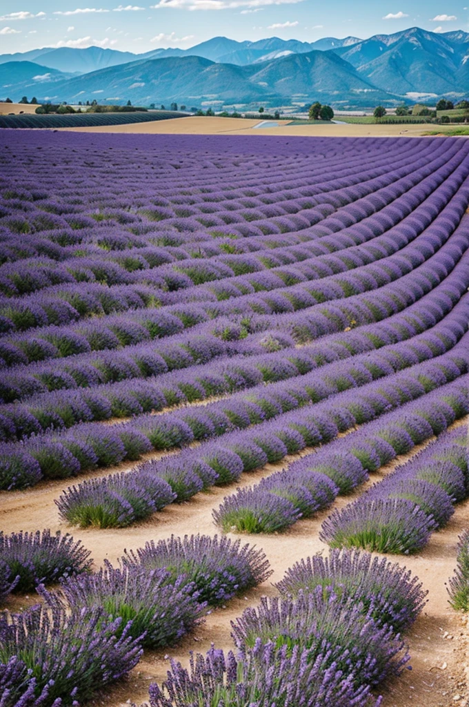 Vast lavender fields