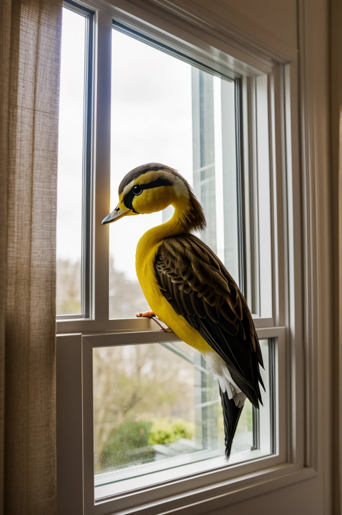 Alex Quackity looking out a window