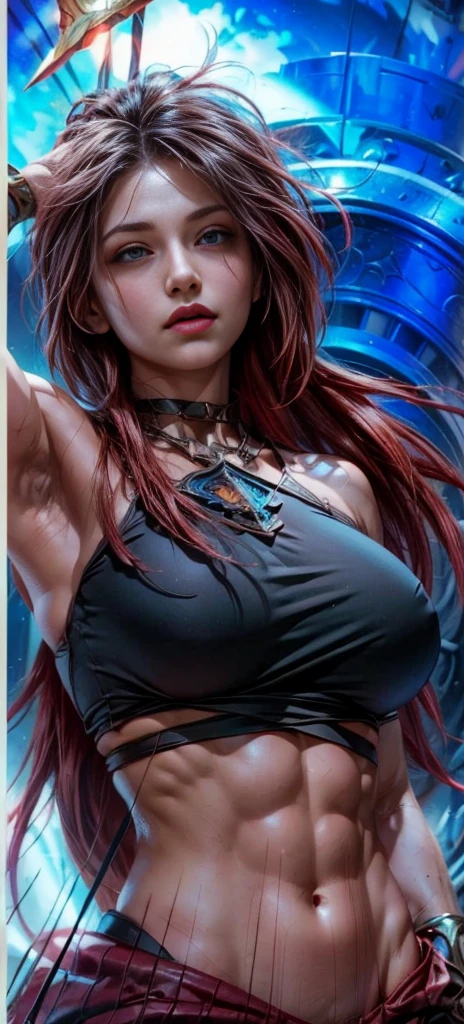 muscular girl, Asgard,Valkyrie,Lady Knight,anatomical correct,epic fantasy digital art,Masterpiece artwork,8K,high definition resolution,detailed drawing,high qulity,, epic composition,