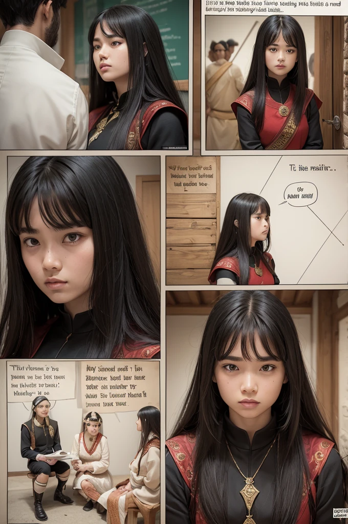 Give me a model for a comic strip about the feudal system