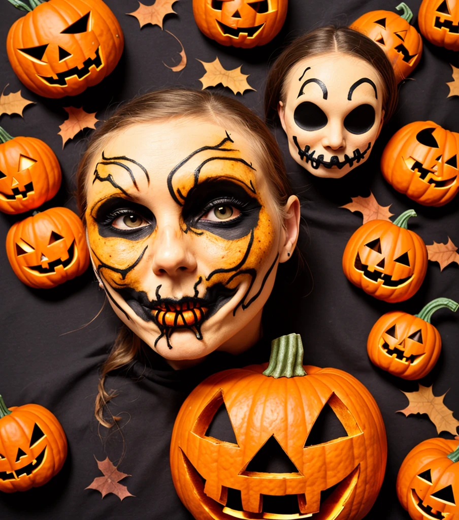 face, Halloween, pumpkin
