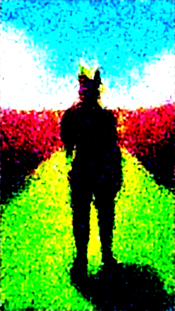 An anthropomorphic white dragon wearing light leather armor, traveling on a dirt road