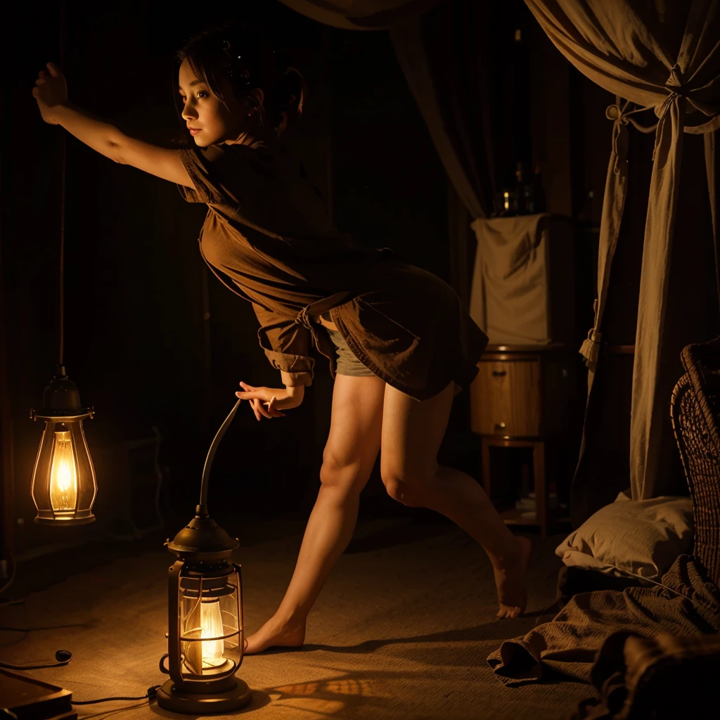 Create a Firefly character with a lamp on its tail