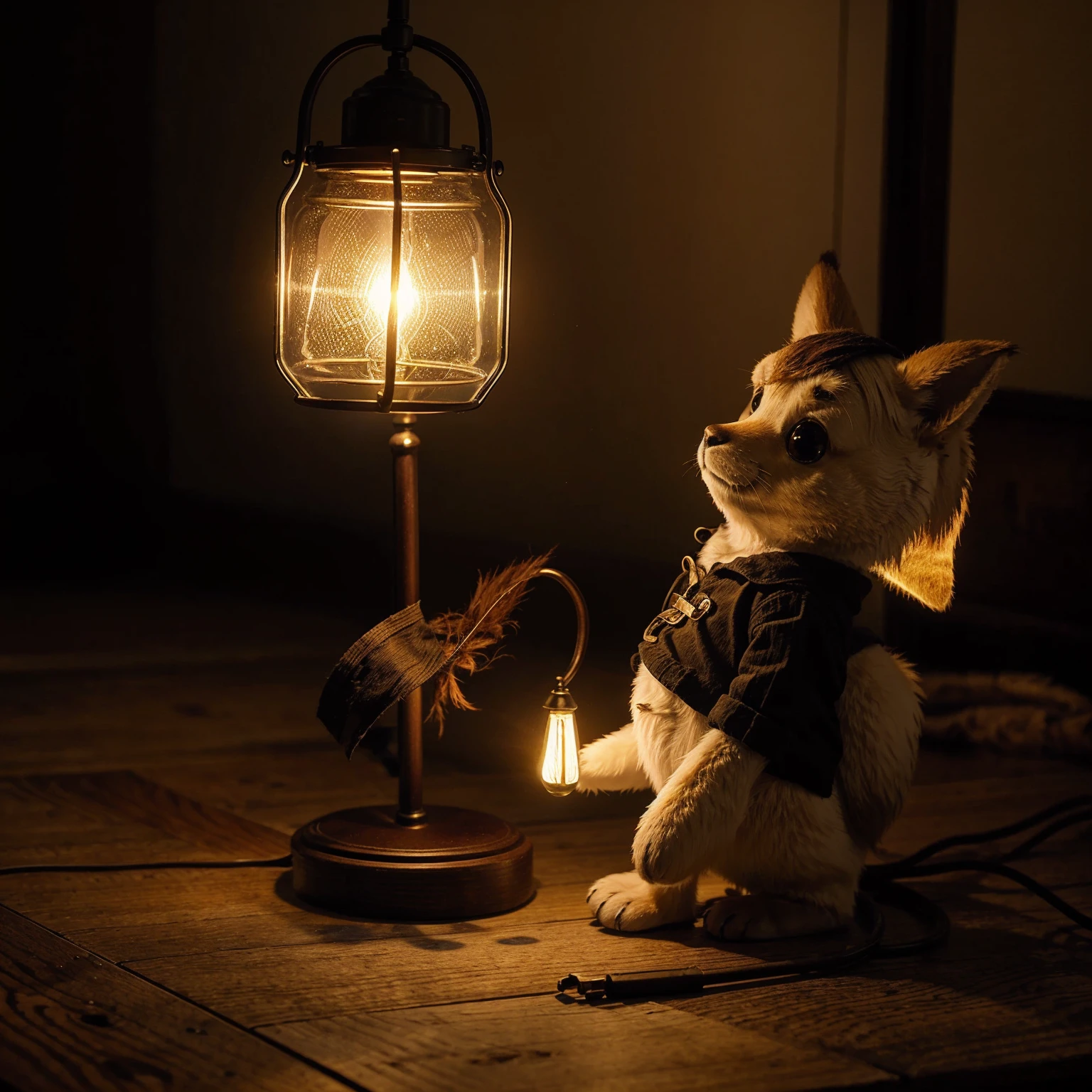Create a Firefly character with a lamp on its tail
