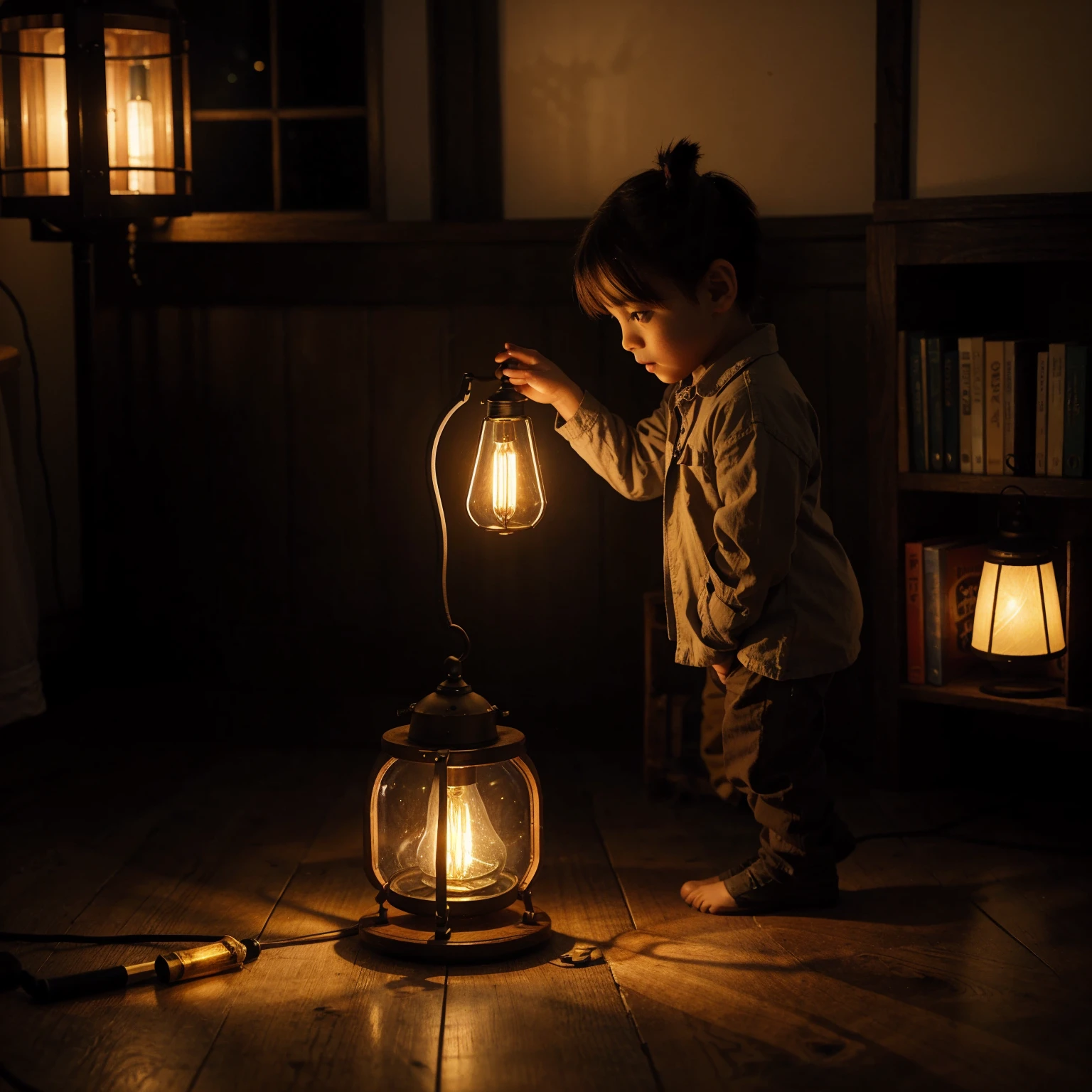 Create a Firefly character with a lamp on its tail